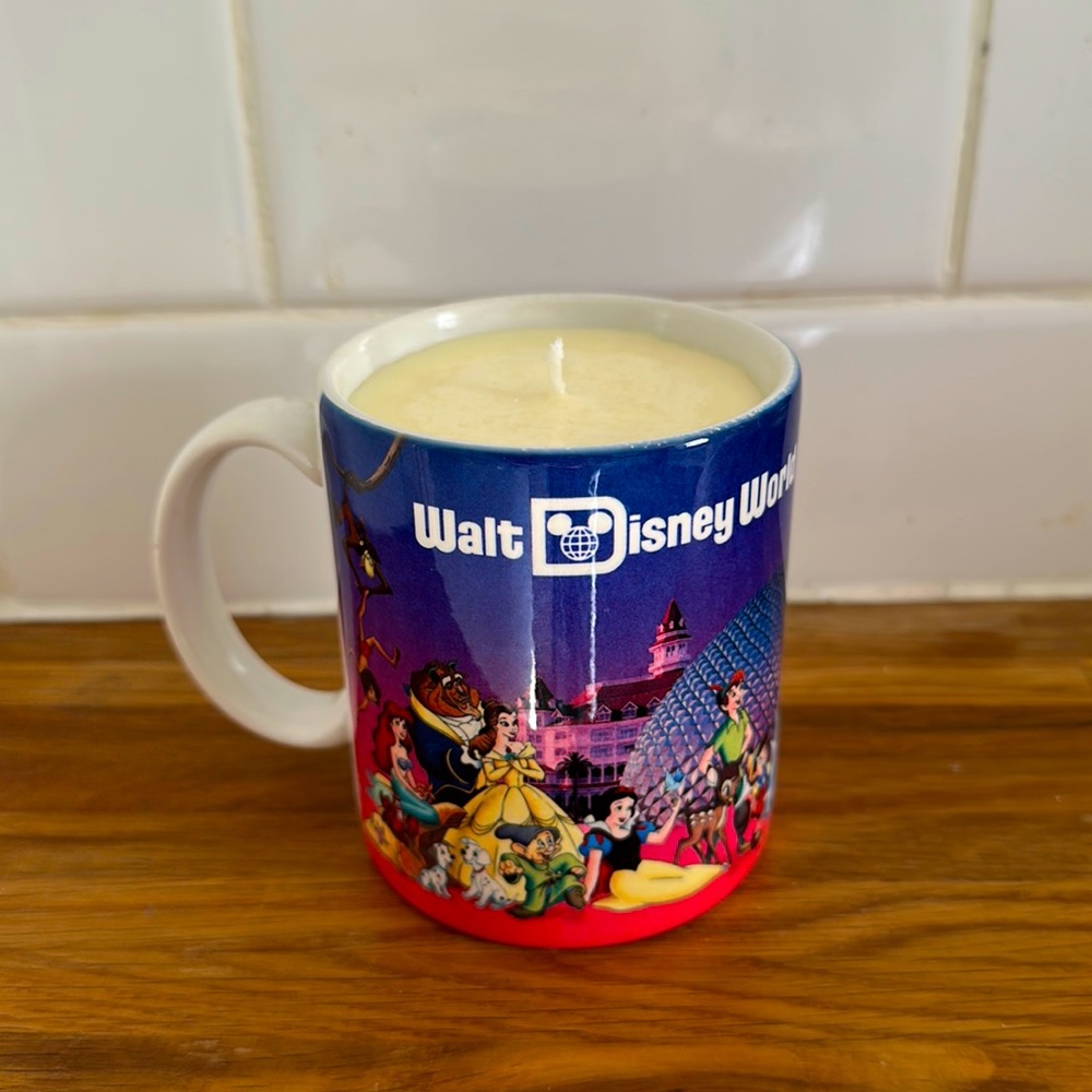Handmade Disney Coffee Mug Candle 🕯️